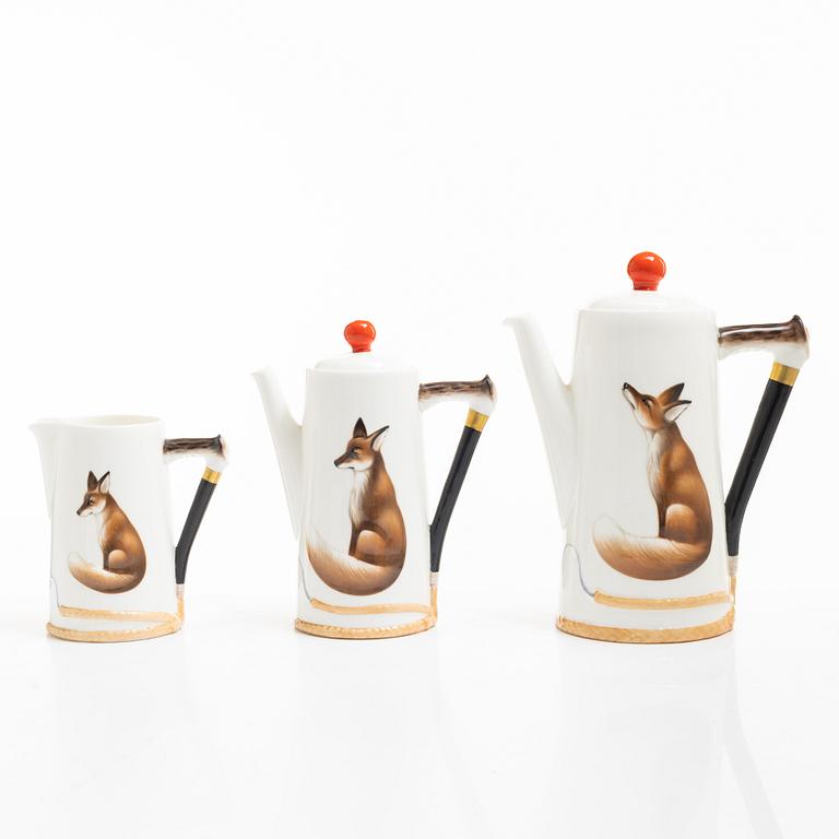 Royal Doulton, coffee service, 10 pieces, “Reynard the Fox”, England.