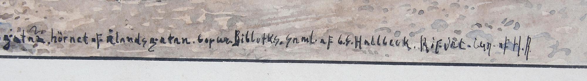 OKÄND KONSTNÄR, akvarell, sign, sekelskiftet 1900.