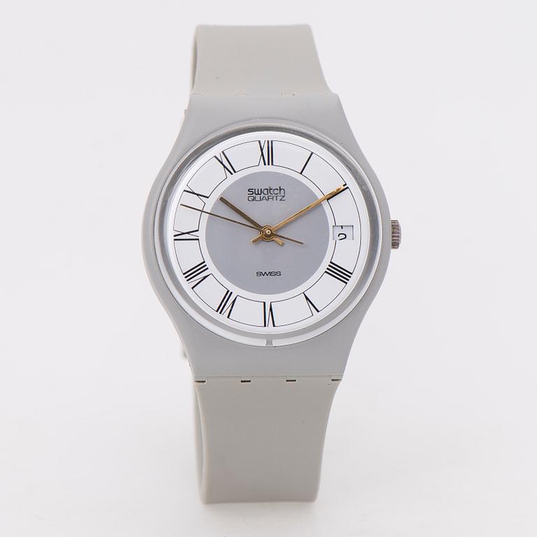 ARMBANDSUR 4 ST, SWATCH, två herr och två damur 1980-tal.