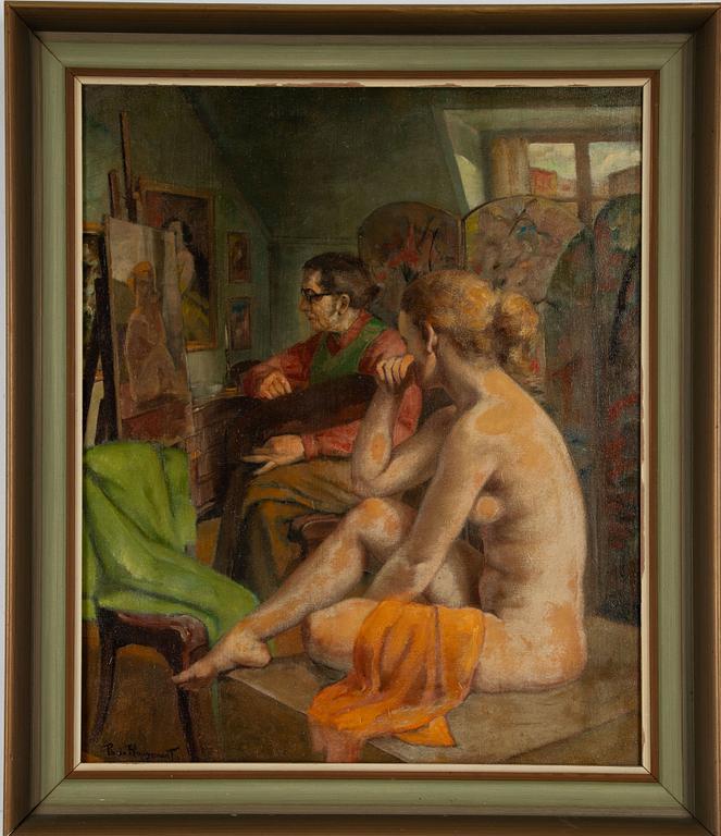 Philippe de Rougemont, I konstnärens atlejé.