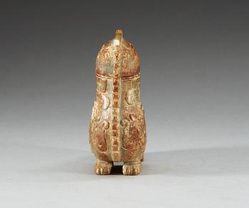 KANNA med LOCK, nefrit. Arkaiserande.