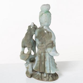 Samling stenfigurer, åtta stycken, Kina, 1900-tal/samtida.