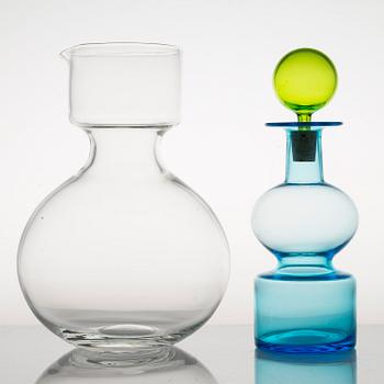 KAJ FRANCK, A decanter 'The Bells of Kremlin', signed Nuutajärvi, Notsjö.