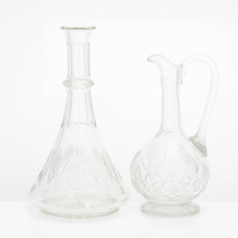 A 110-piece set of glassware from Riihimäen Lasi, Leo-, Yrjö and Aino series, mid- and latter half of the 20th century.