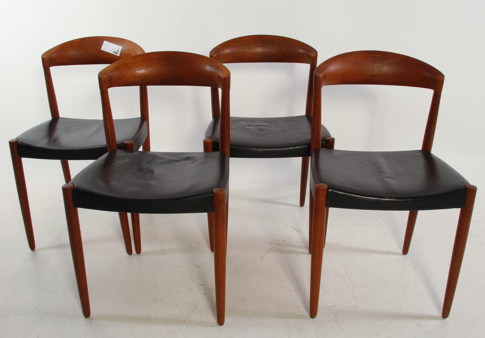 STOLAR, 4 st. Märkta: JCA Jensen, Knud Andersen Aarhus, Danmark.