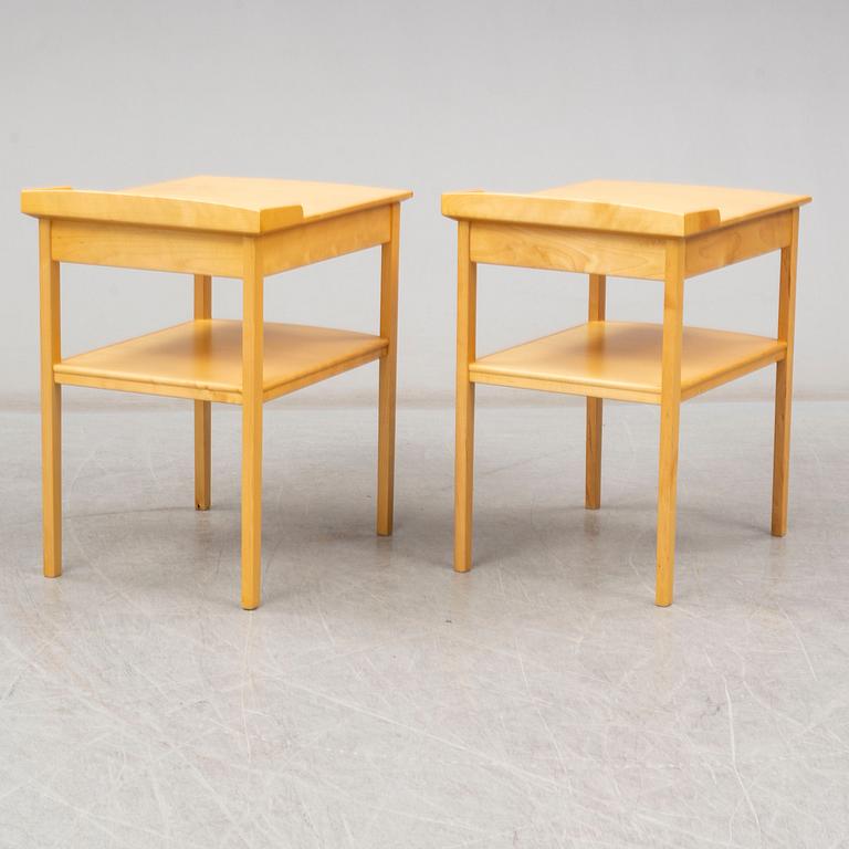 CARL MALMSTEN, sängbord, ett par "Birgitta", Åfors Möbelfabrik AB.