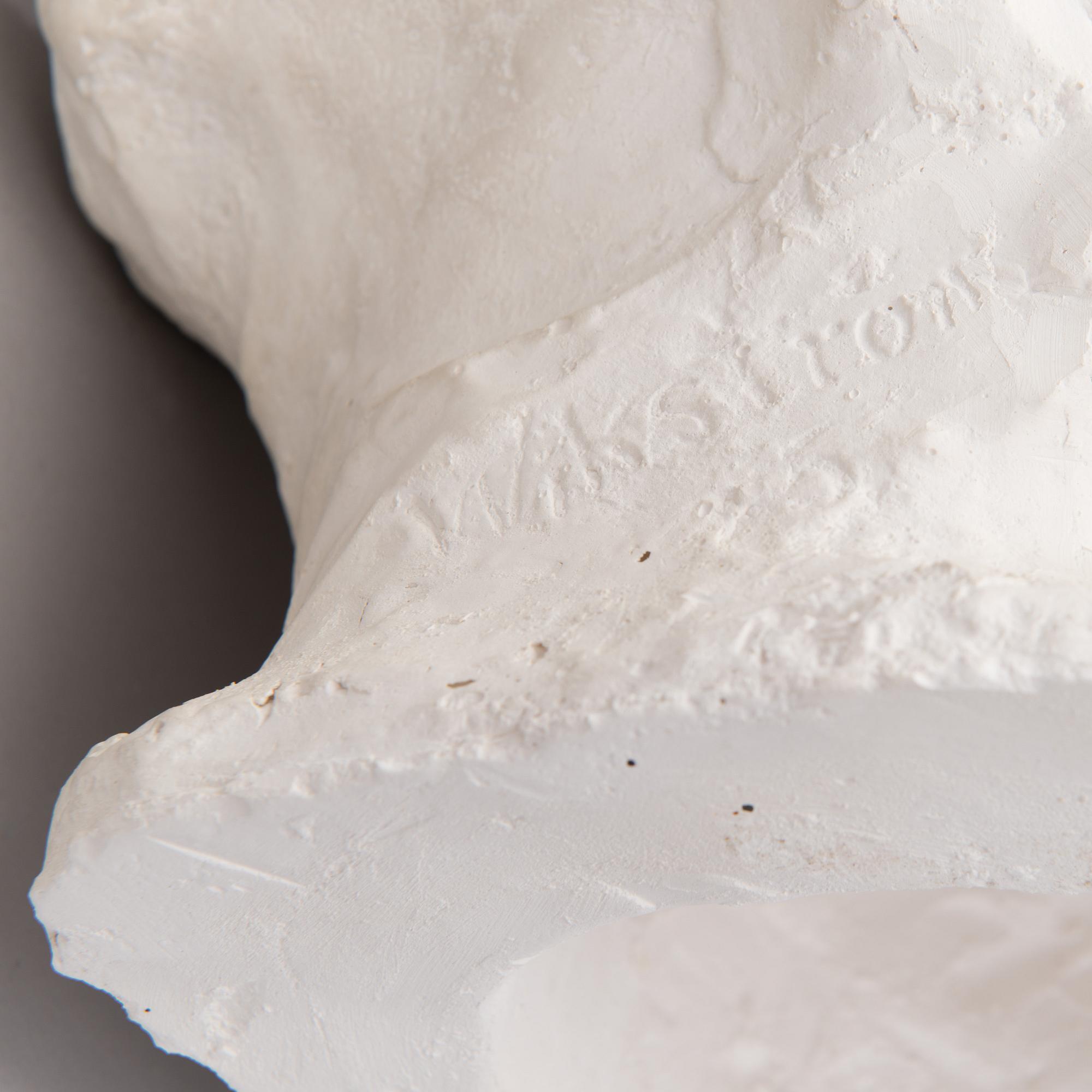 sculpture, cast by Visavuori museum, plaster, signed.