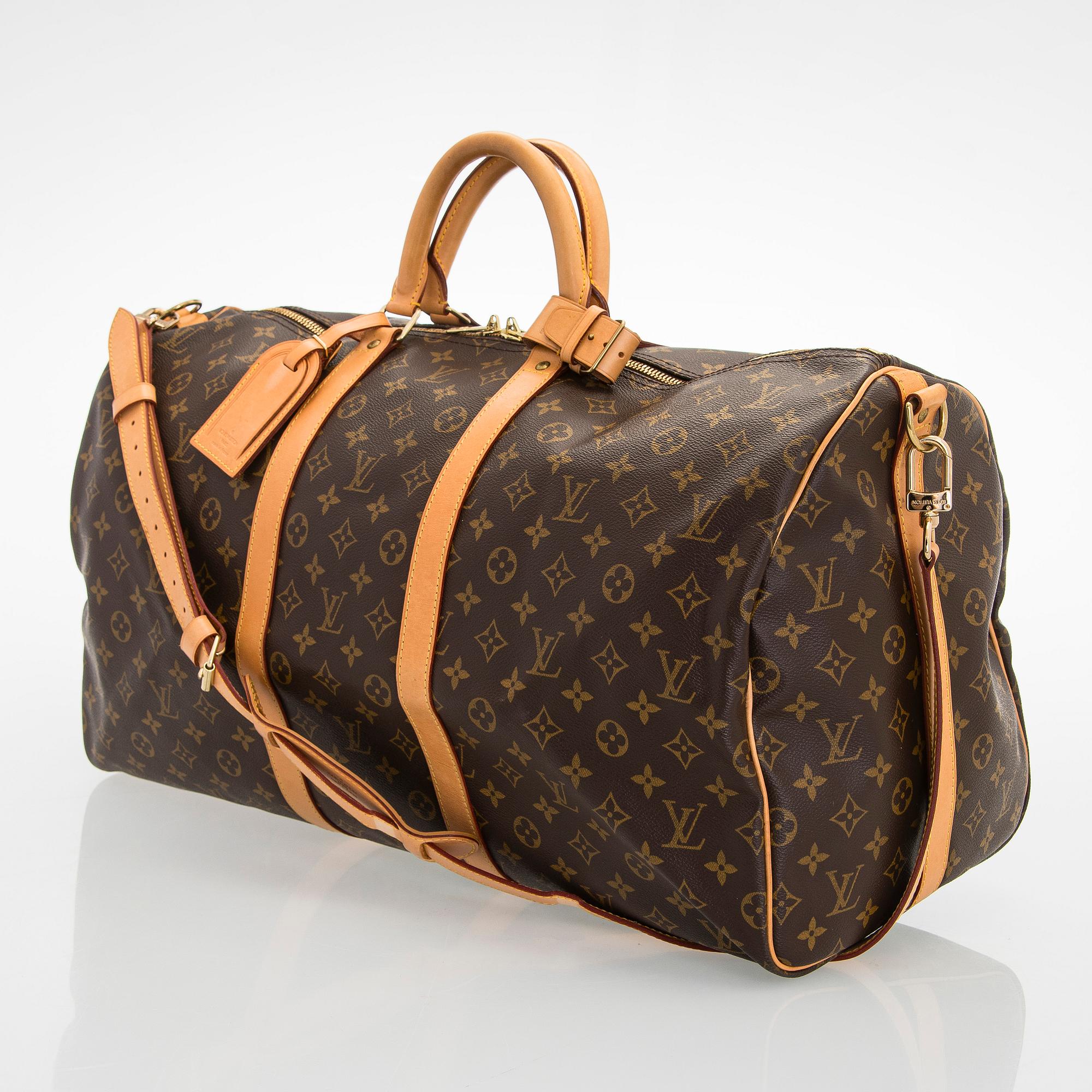 Louis Vuitton, a Monogram Canvas 'Keepall 55 Bandoulière' weekend bag.