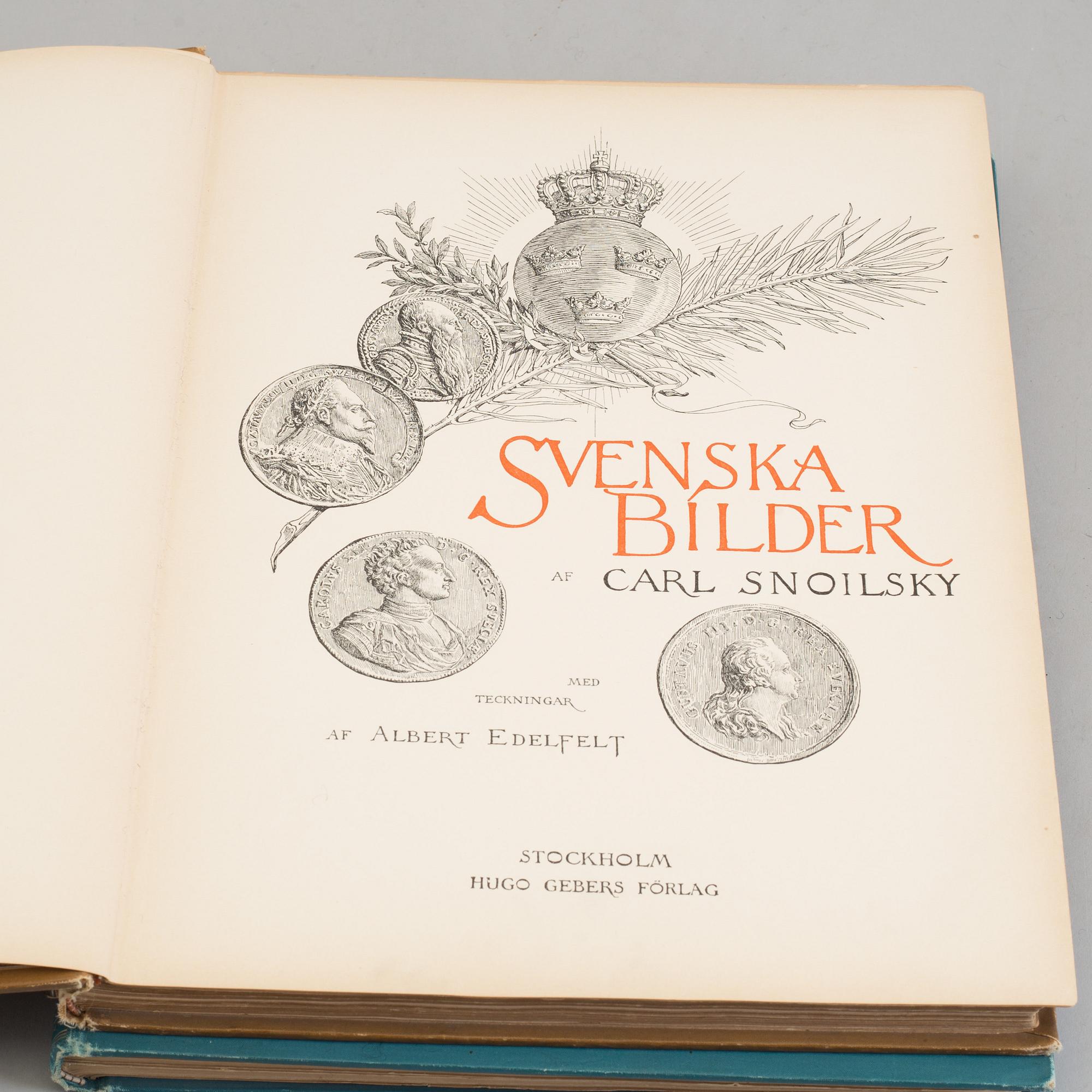 TWO BOOKS by Carl Snoilsky, 1904.