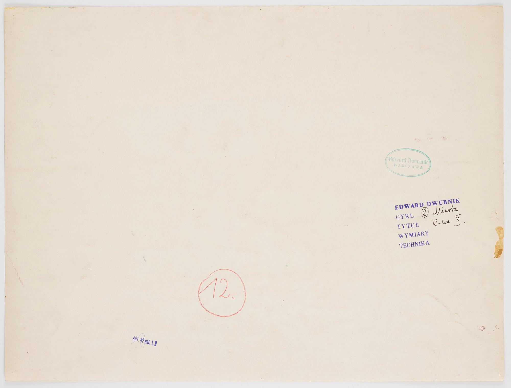 Edward Dwurnik, "W-wa X".