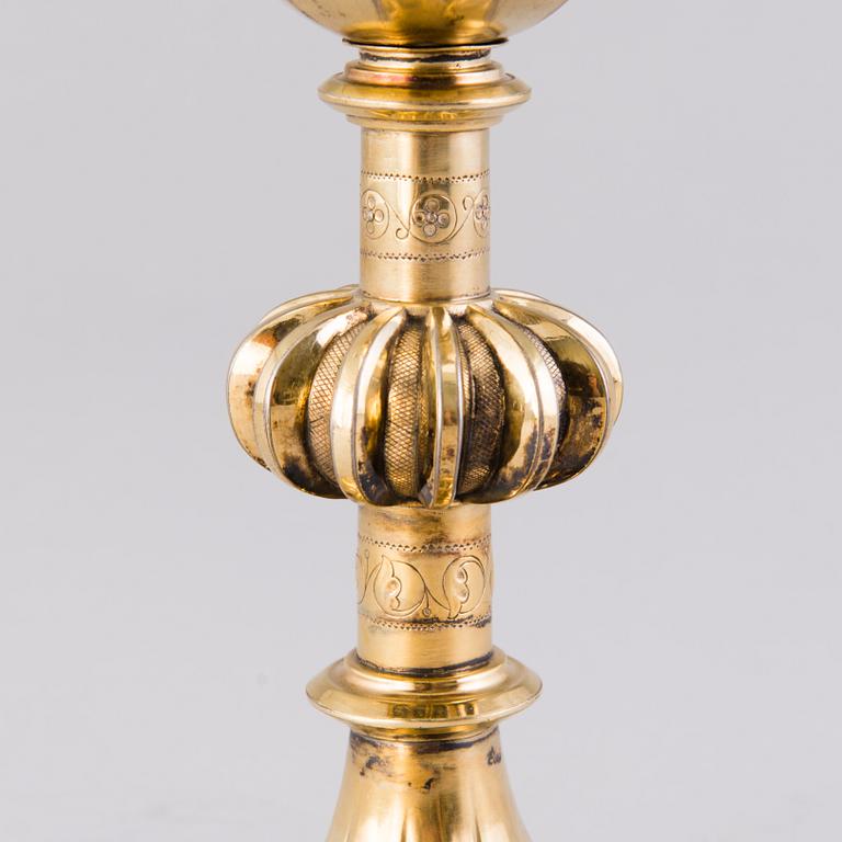 A French gilt silver chalice from the end of the 19th Century.