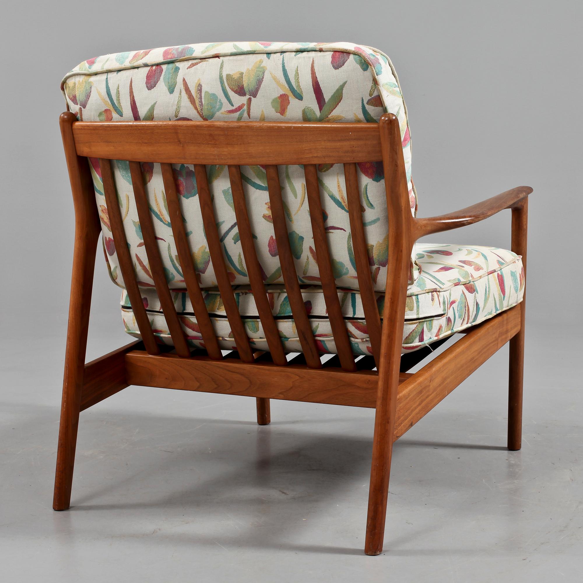FÅTÖLJ, "USA 75", Folke Ohlsson, Dux, 1950/60-tal.
