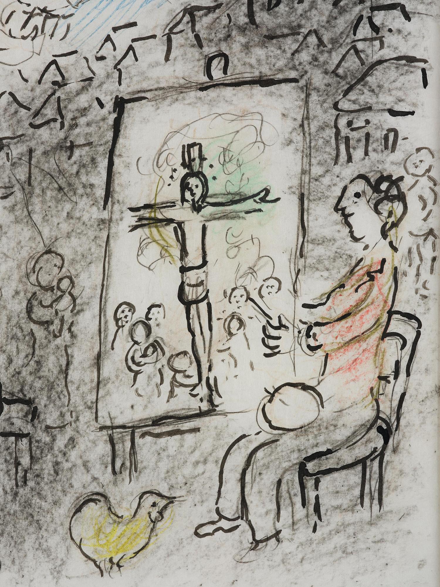 Marc Chagall, "L'artiste et l'ange".