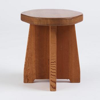 David Rosén, a Swedish Modern 'Berga' pine stool, Nordiska Kompaniet, Sweden 1930-1940s.