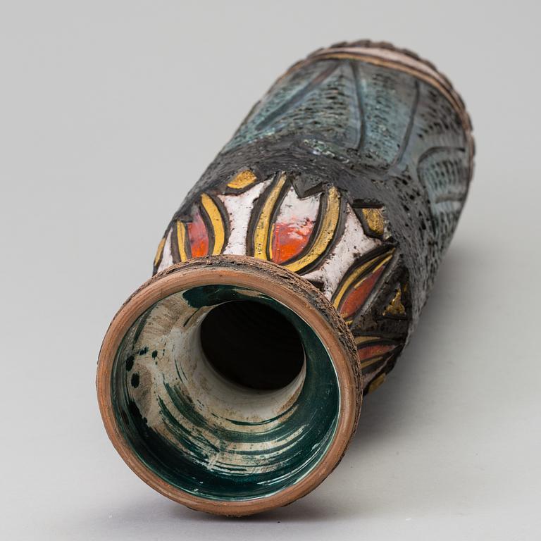 A Unique Marian Zawadzki earthenware floor vase.