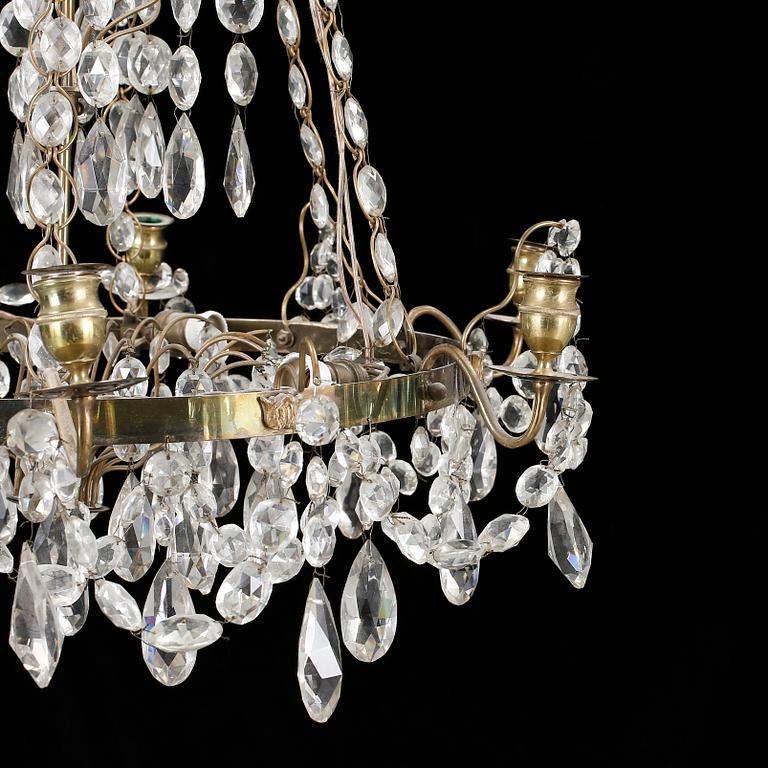 LJUSKRONA, Haga-modell, 1900-talets första hälft. Höjd ca 80 cm.