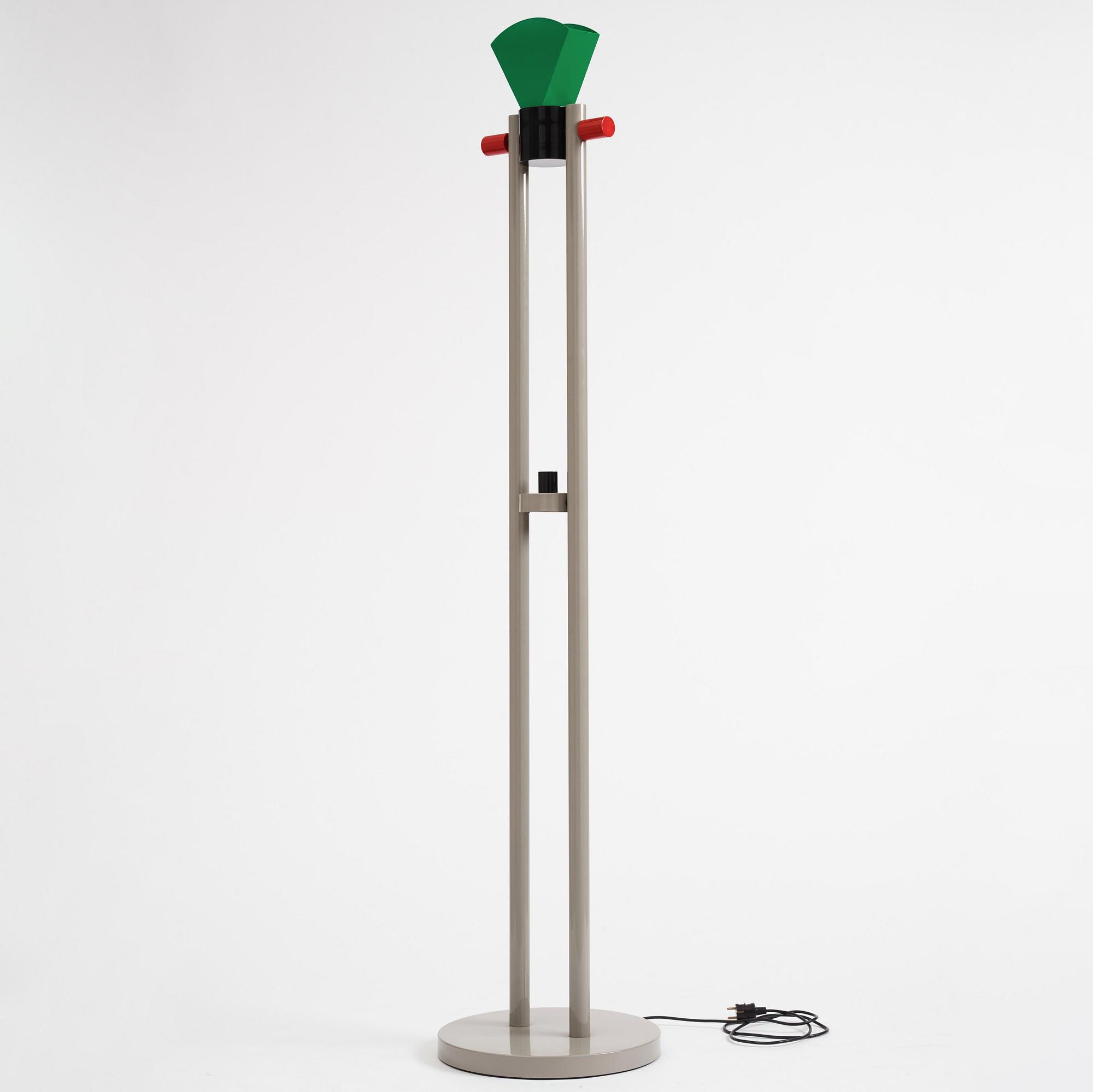 Aldo Cibic, a "Madison" floor lamp, Memphis, Italy, post 1983.