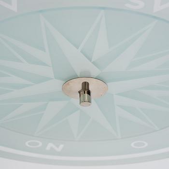 Simon Gate, a ceiling lamp model GD 652, Orrefors, 1930s.