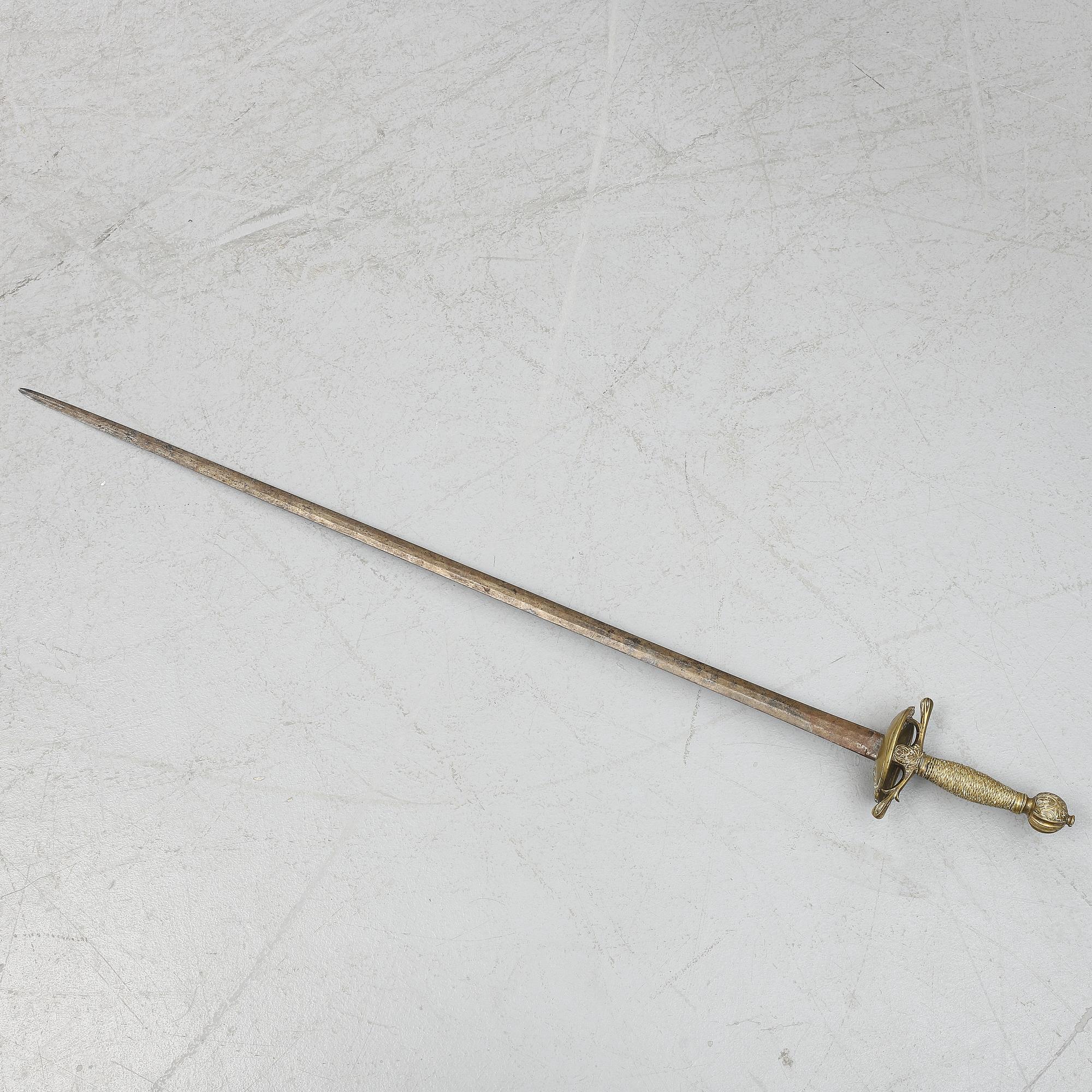A composite officer's sword, 18th - and 19th Century.
