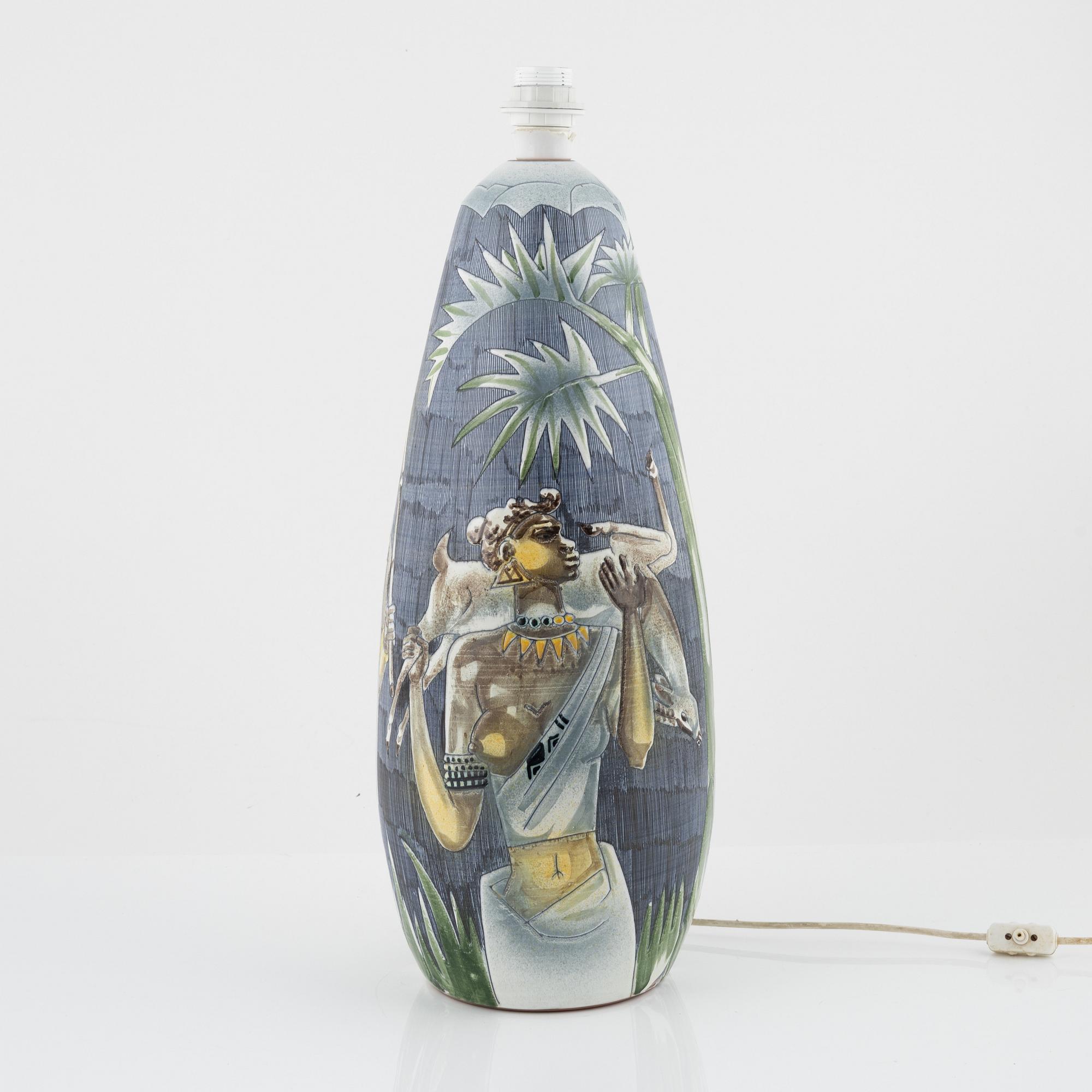 Marian Zawadzki, a ceramic floor light from Tilgmans Keramik.