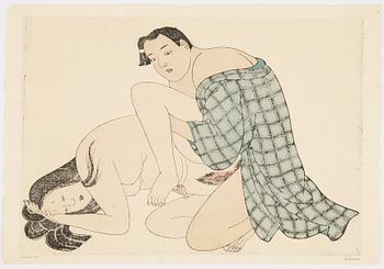 Mapp av Francois Poncetton, Les Erotiques Japonais, Paris, Editions du Siecle, 121 Bouleard Saint-Michel. MCMXXV.