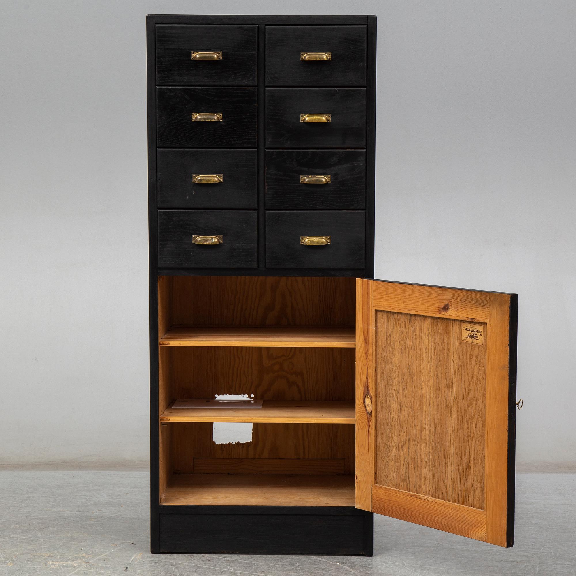 An early 20th century archive cabinet.