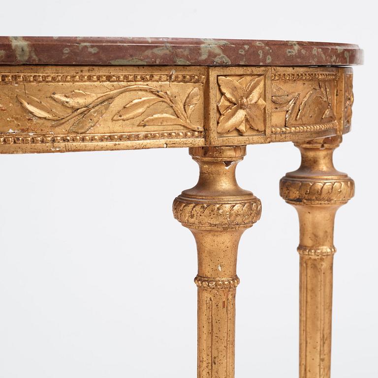 A Gustavian late 18th century console table.