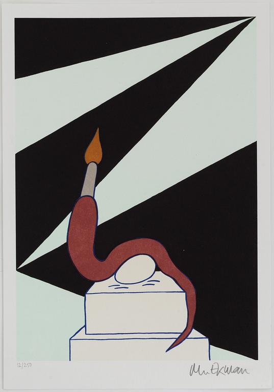 Marie-Louise Ekman, lithograph in colours, 2021, signed 127250.