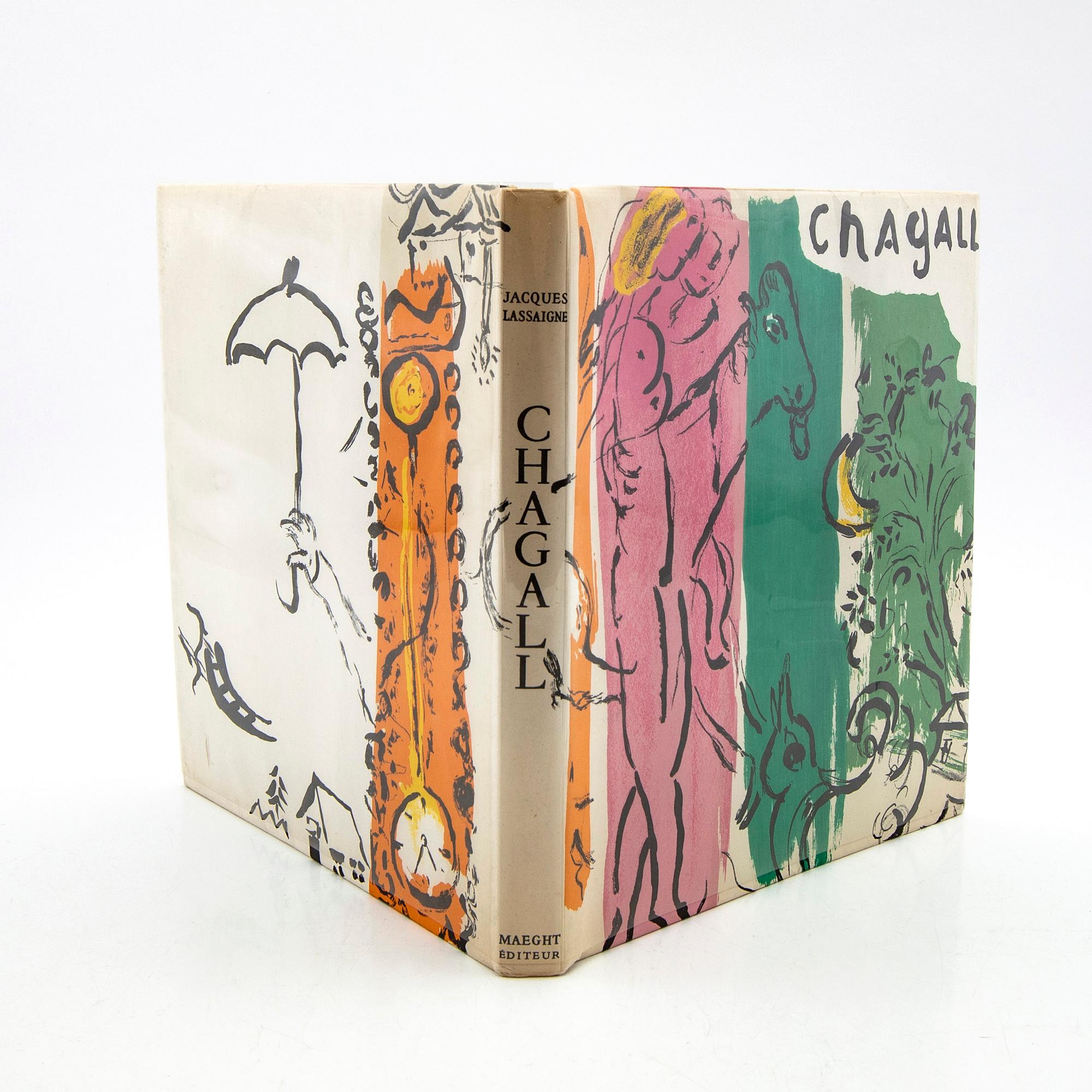 Marc Chagall, Book Jaques Lassaigne, Maeght Éditeur, Paris, 1957, with 15 lithographs.