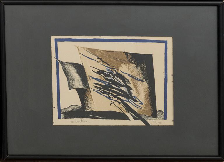 BO HULTÉN, lithograph in colours signed and numbered 301/700.