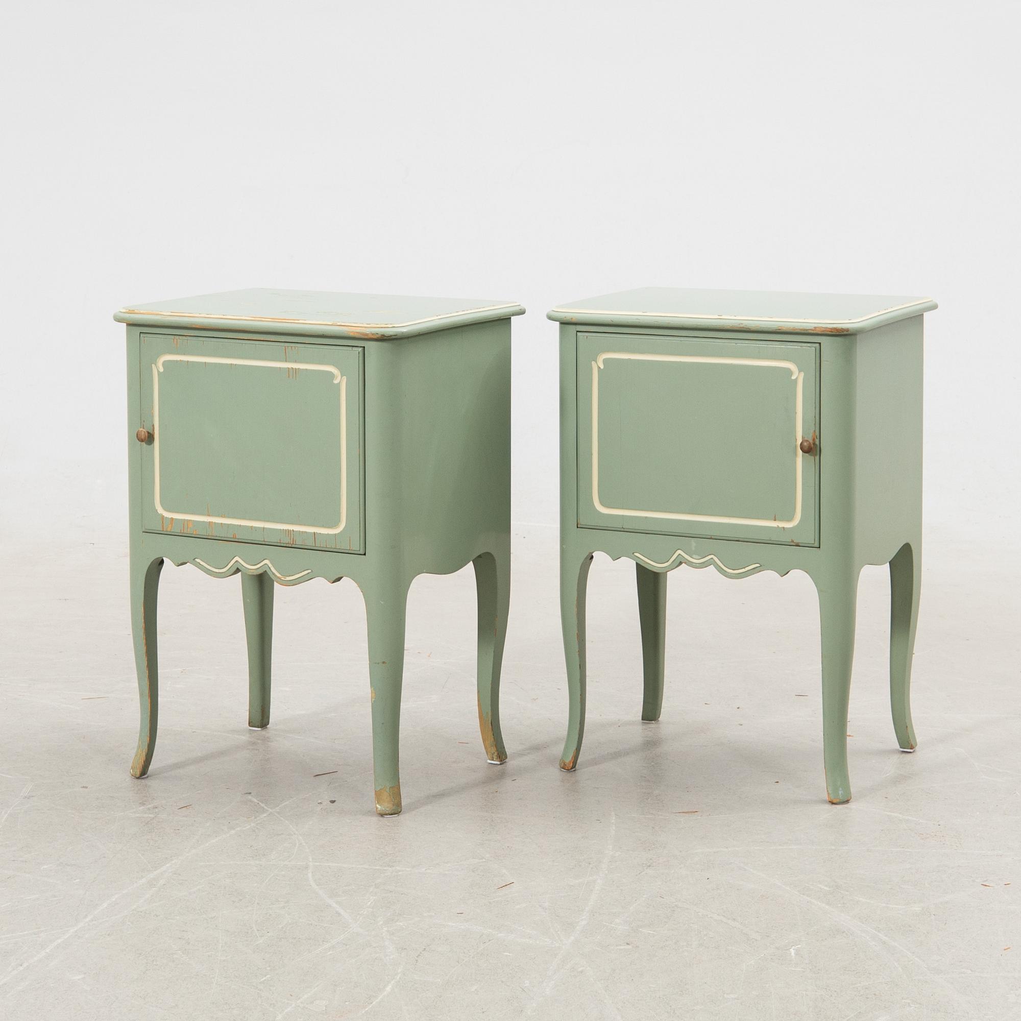 Axel Einar Hjorth, Bed and bedside tables, a pair "Ängby" Nordiska Kompaniet (NK) 1931/32.