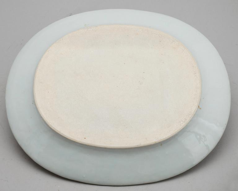 STEKFAT, porslin, Kina, 1700-/1800-tal.