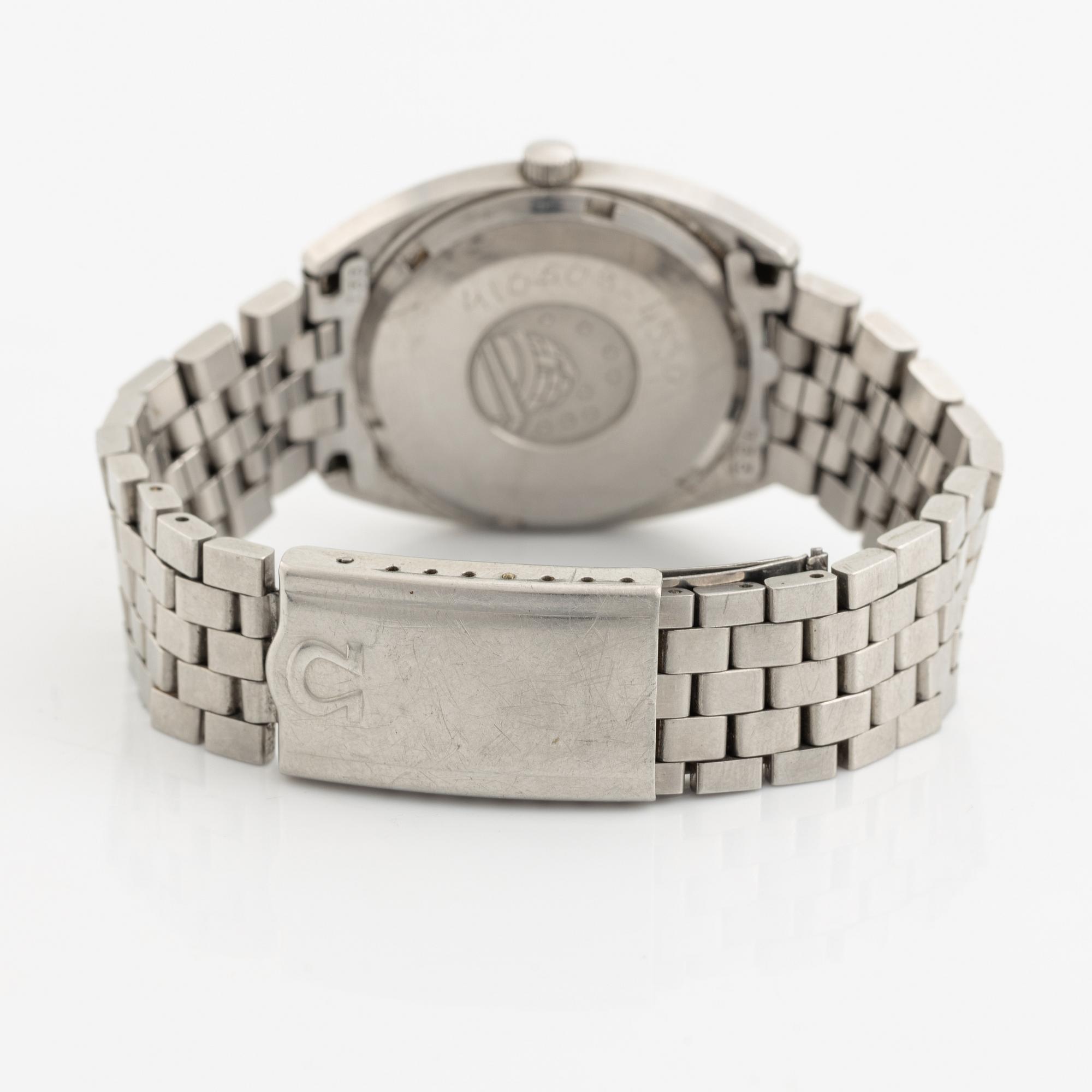 Omega, Constellation, "C", "Linen Dial", armbandsur, 35 mm.