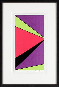 Olle Baertling · OLLE BAERTLING, färgserigrafi, signerad och daterad 1955 - 68, numrerad 85/300.