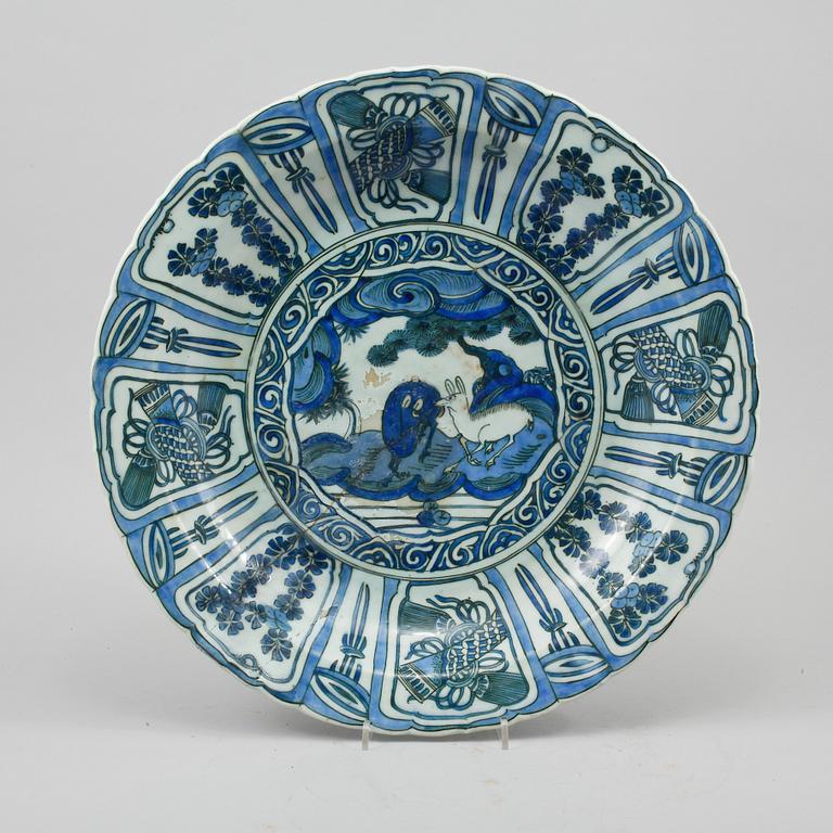 SKÅLFAT, porslin, Kina, Ming-dynastin, Wanli (1572-1620).