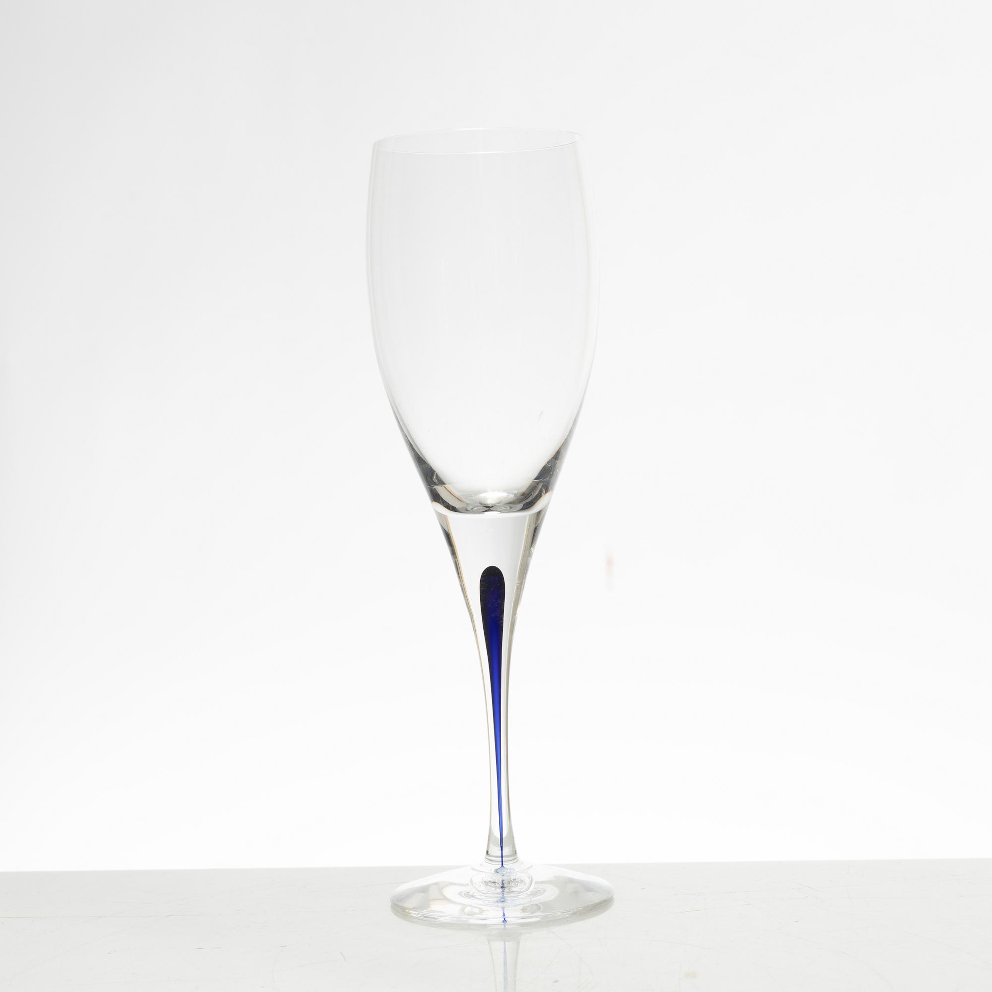 Erika Lagerbielke, a 36-piece 'Intermezzo' glass service, Orrefors.