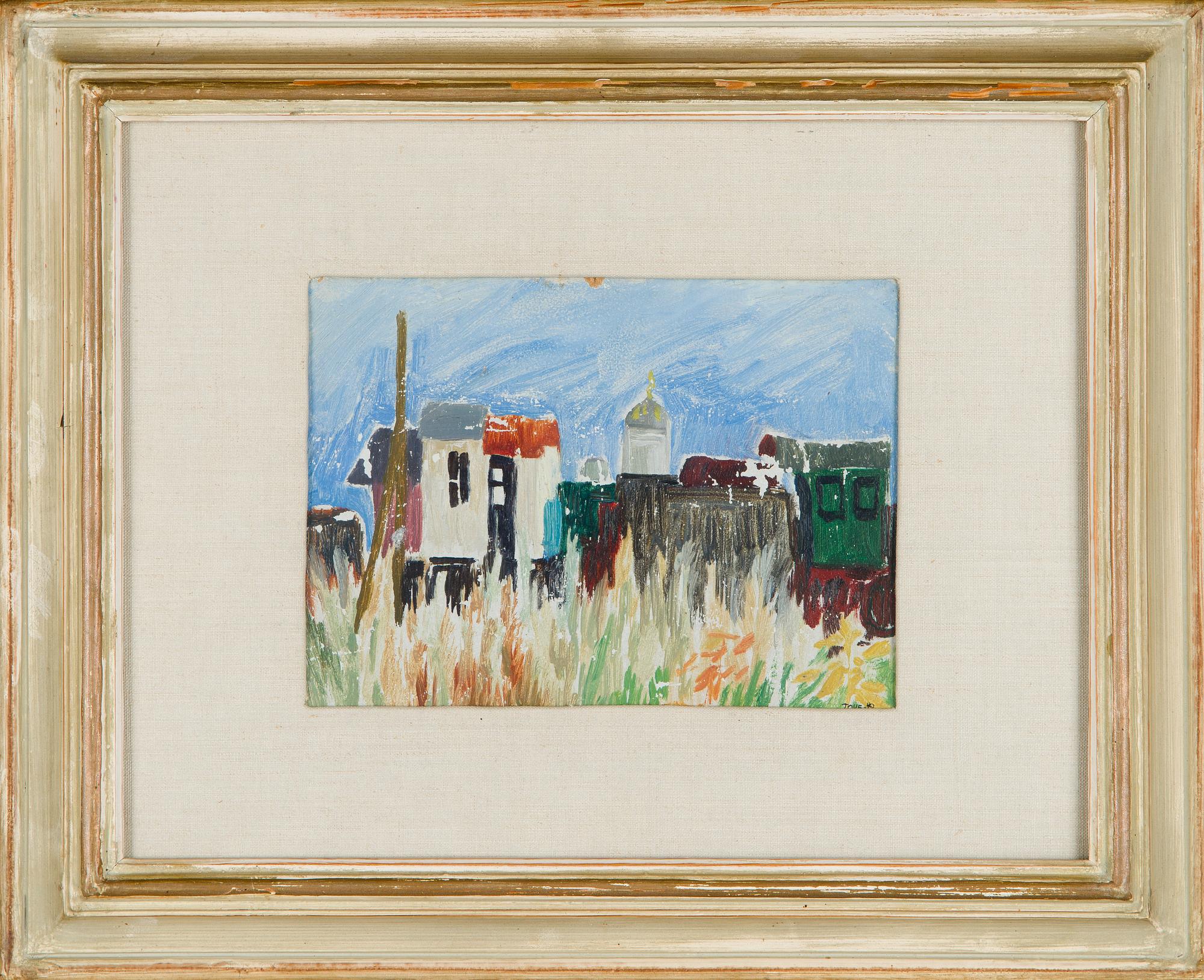 Tove Jansson, Kaupunkinäkymä (mahdollisesti Helsingistä).