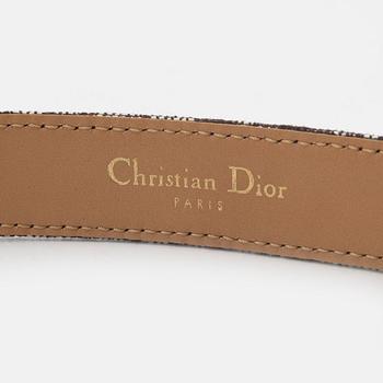 Christian Dior, skärp, "Saddle bag logo jean". Storlek 75.