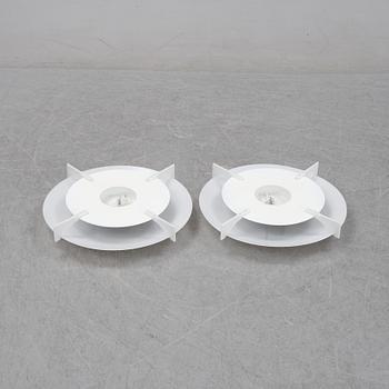 A pair of 'Plafo' ceiling lamps by Uno & Östern Kristiansson, Luxus, second half of the 20th century.