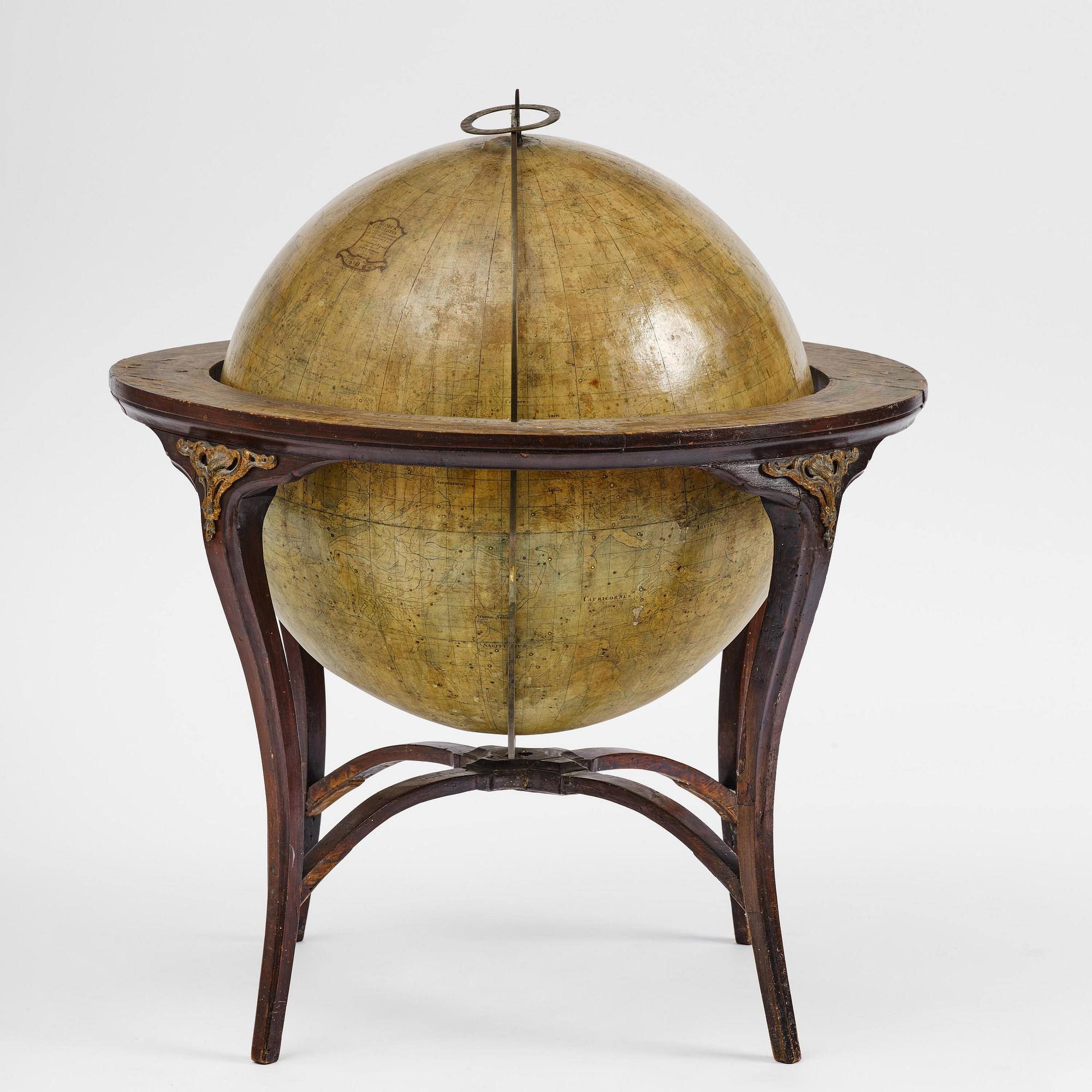 A celestial globe by A. Åkerman (manufacturer of globes in Uppsala 1759-78), 1766.
