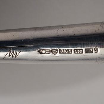 TAPIO WIRKKALA, SILVERSKÅL. Sign. TW, Kultakeskus Hämeenlinna 1959.