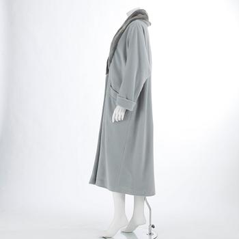 CERRUTI, a light blue woolblend coat. Size 36.