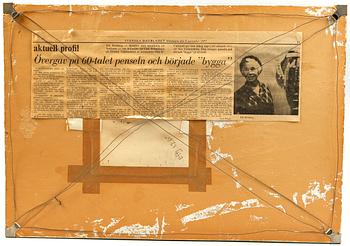 ELLI HEMBERG, blandteknik/collage, monogramsign.