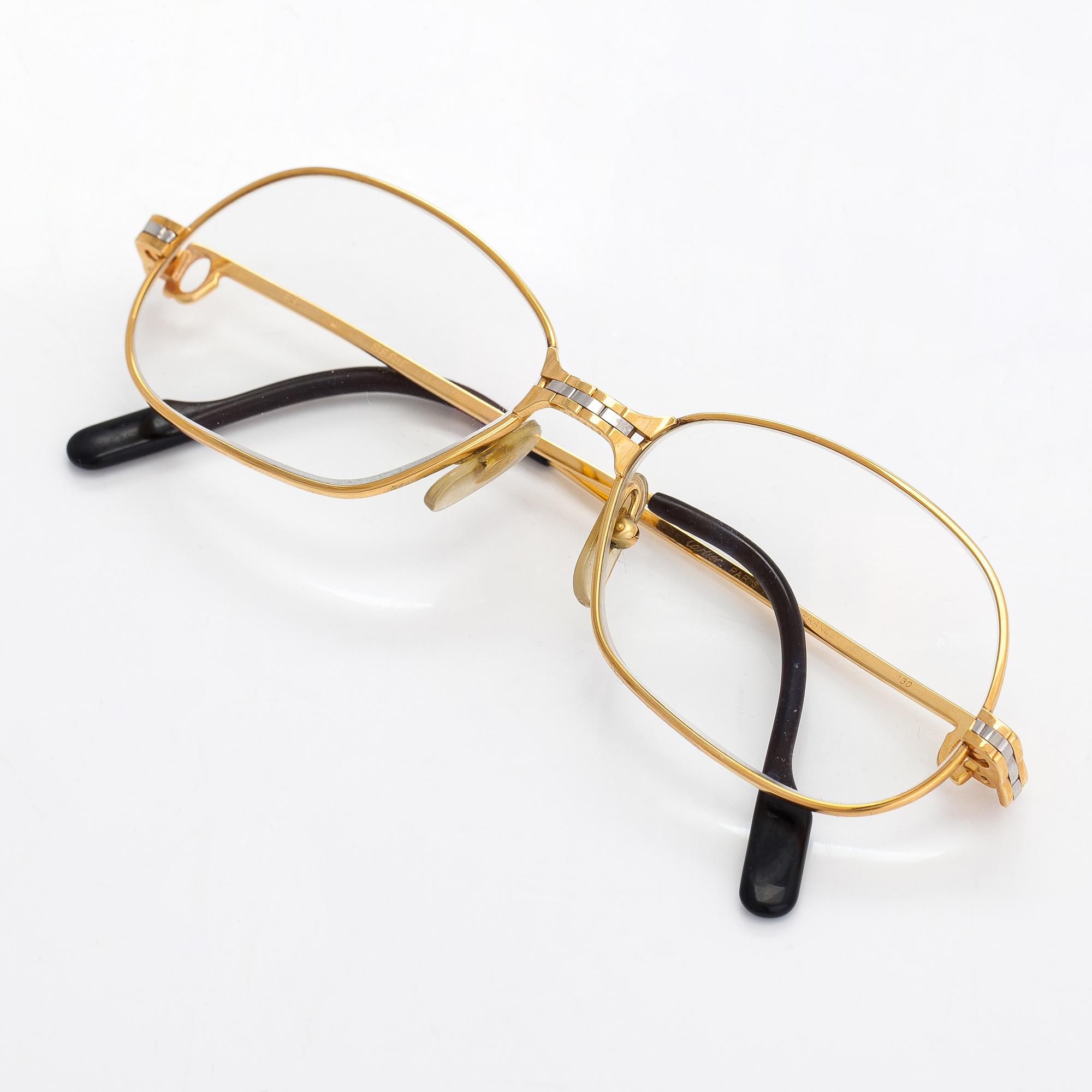 Cartier Panthere glasses. Marked Cartier Paris Made in France 54 15 130 serie LIMITEE. Bukowskis