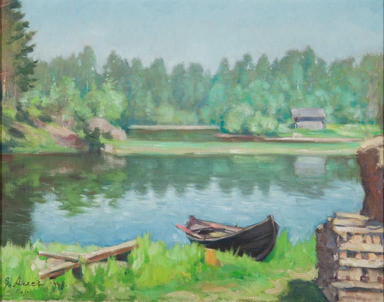 Grigor Auer, Lake view from Koli.