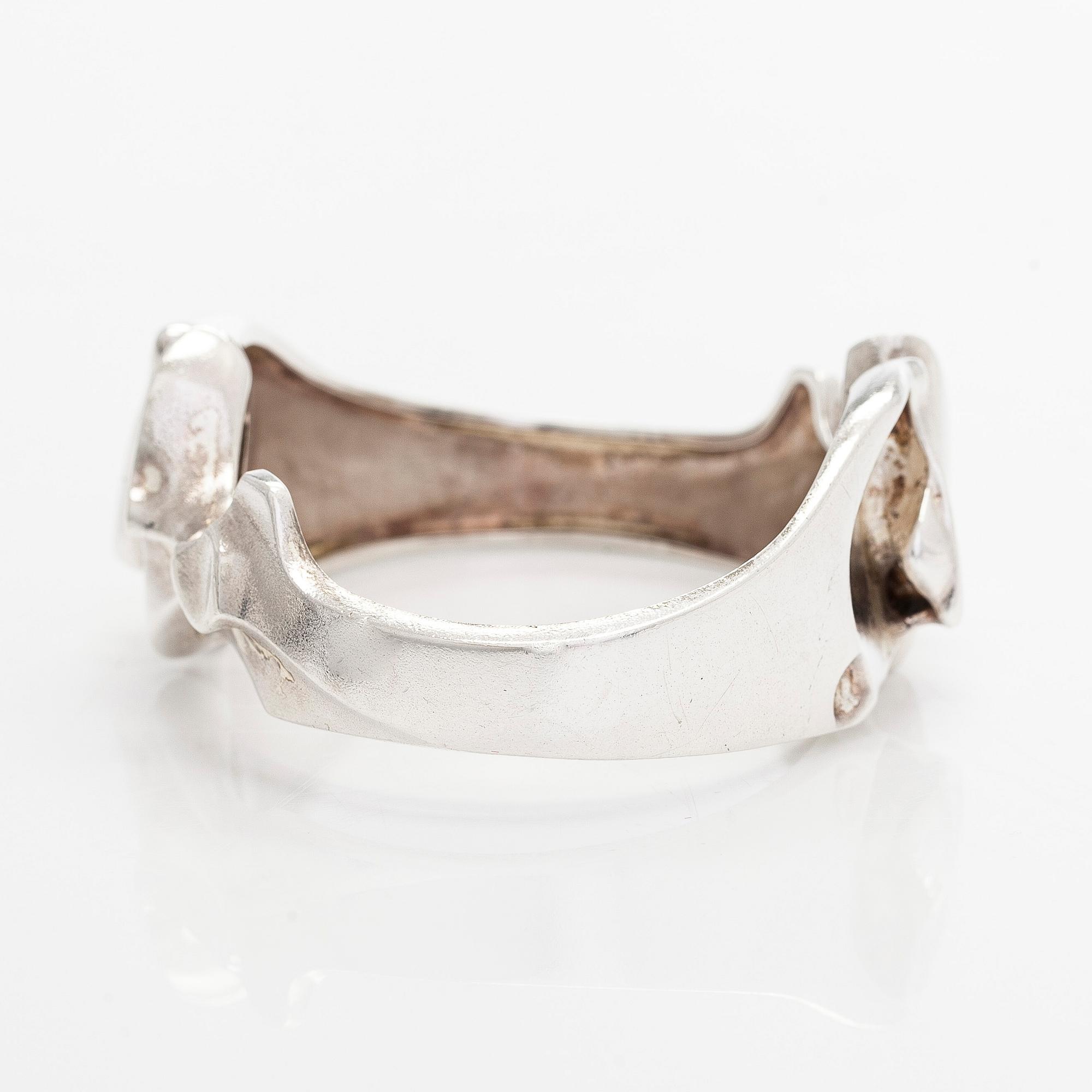 Björn Weckström, bracelet, "Zelda", silver. Lapponia, 1982.