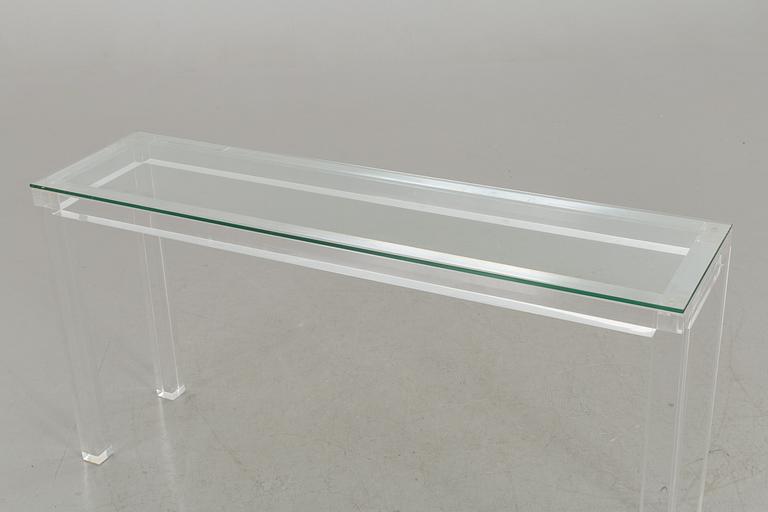SIDEBOARD, glass and plexi.
