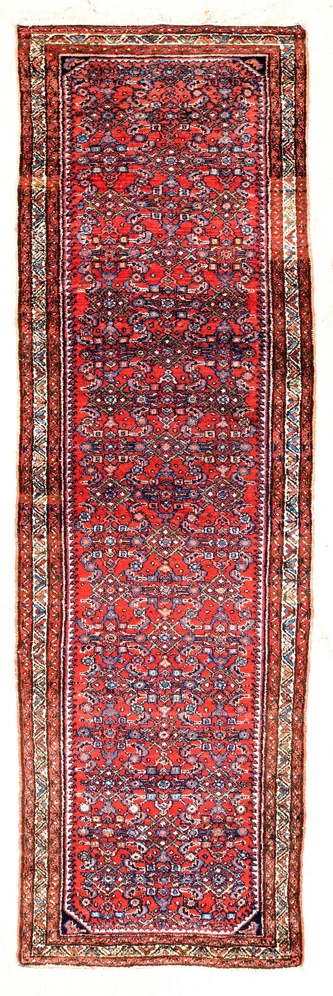 Matta orientalisk semiantik galleri  ca 298x90 cm.