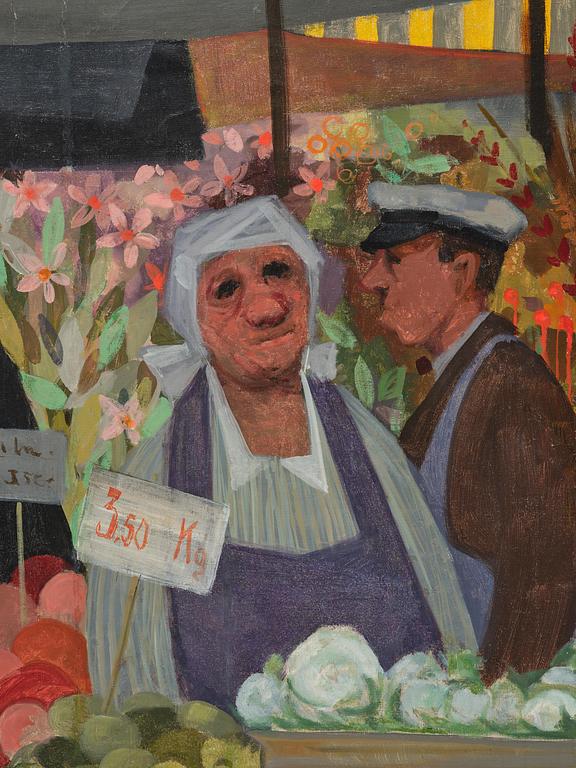 Pelle Åberg, "Torghandel på Hötorget".