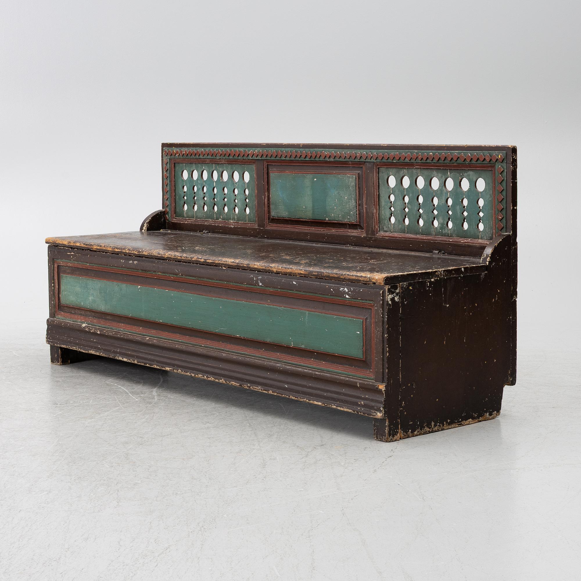 Fållbänk, allmoge, 1800-tal.